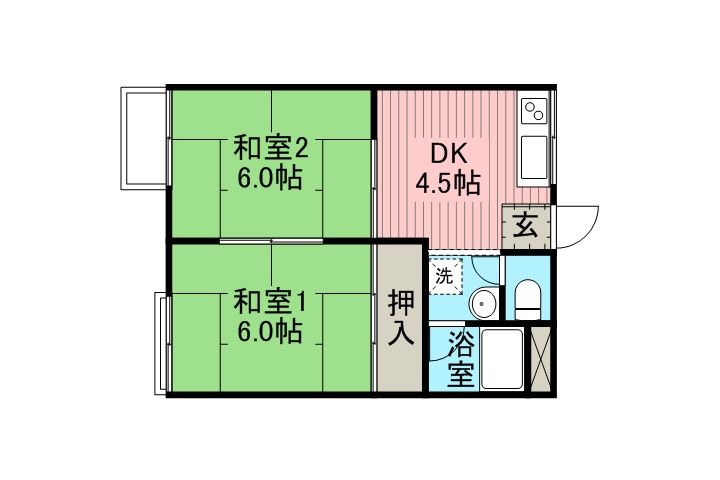 岩波コーポの間取り