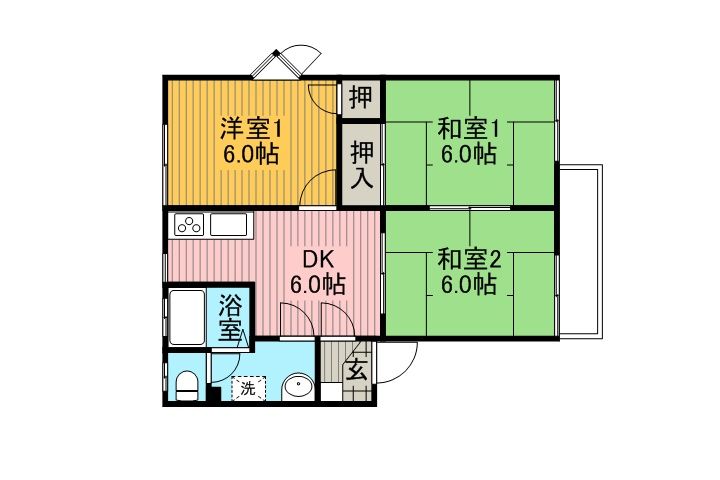 グランドパレスウエストの間取り