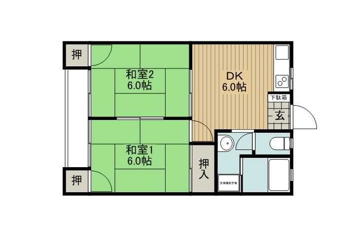 第二沖田チノコーポの間取り