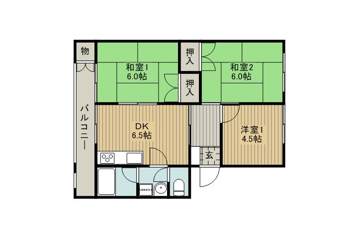 ビックスリーマンションの間取り