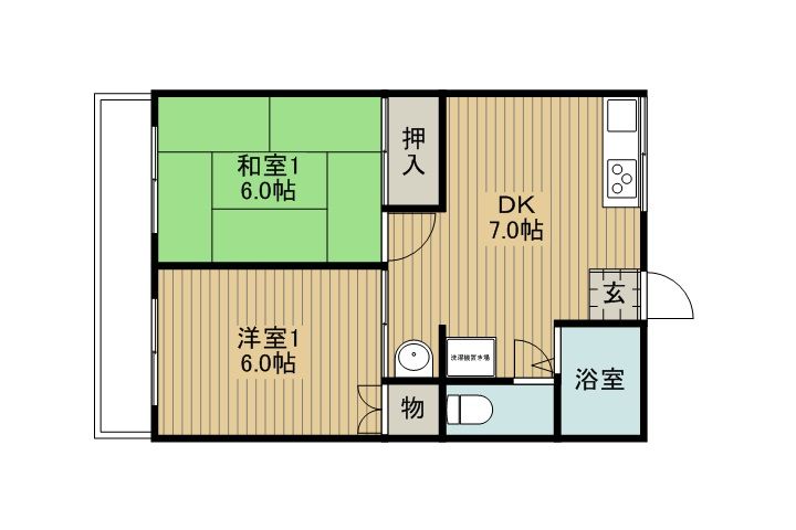 メゾン伊東の間取り