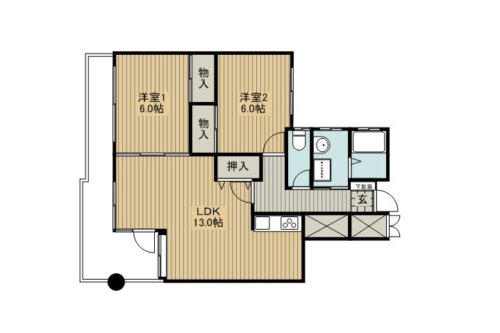 コンフォールパレスMGの間取り