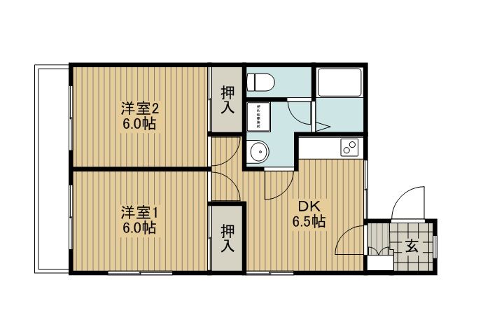 リックハイツ田中町の間取り