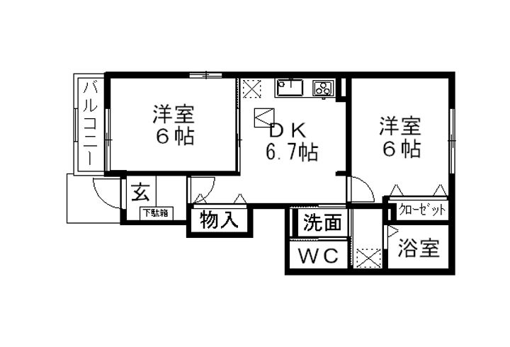 モンターニュの間取り