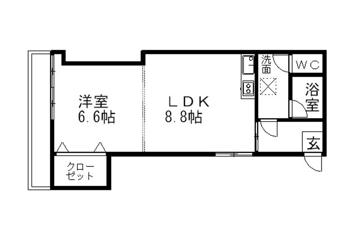 コーポピュアの間取り